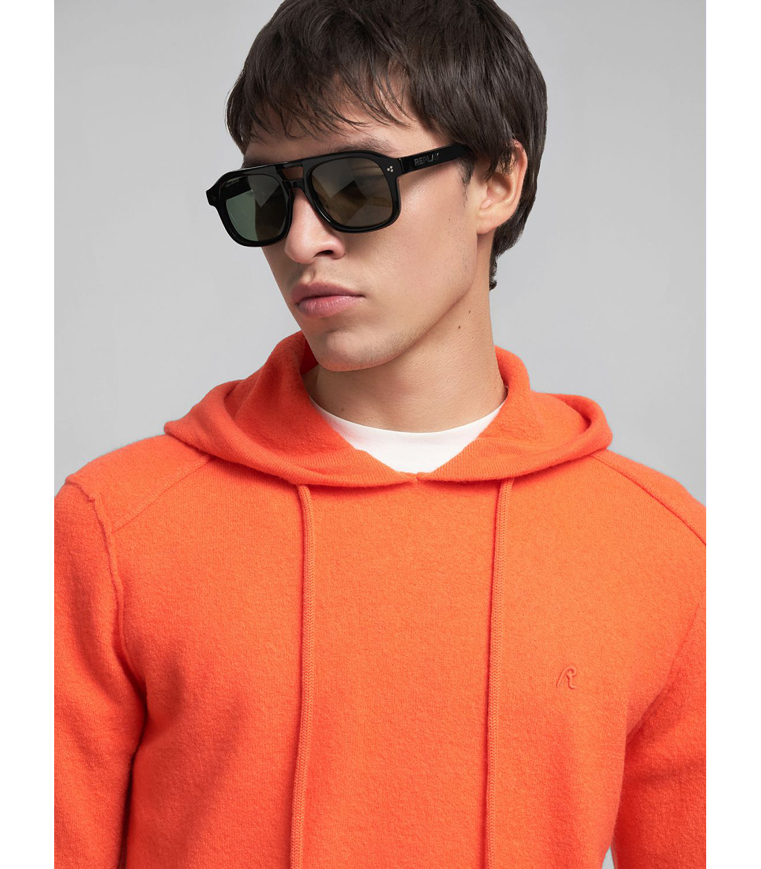 ブライトカラー ニットフーディー 詳細画像 オレンジ 5